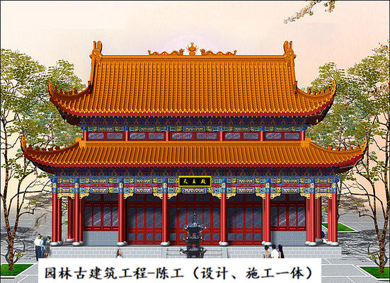 仿古長廊cad圖紙 寺廟斗拱規劃圖 仿古設計施工