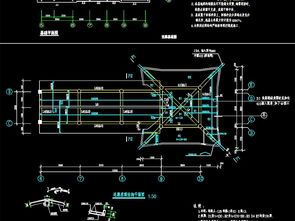 園林古建筑廊亭小品建筑結構施工圖平面設計圖下載 圖片0.59mb 園林cad圖紙大全 園林景觀cad圖紙
