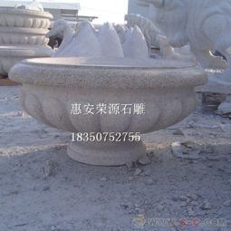 精美花崗巖石雕花盆 園林綠化工程的優雅點綴