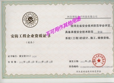 河北領創電子科技 安全技術防范系統設計施工服務的領航者